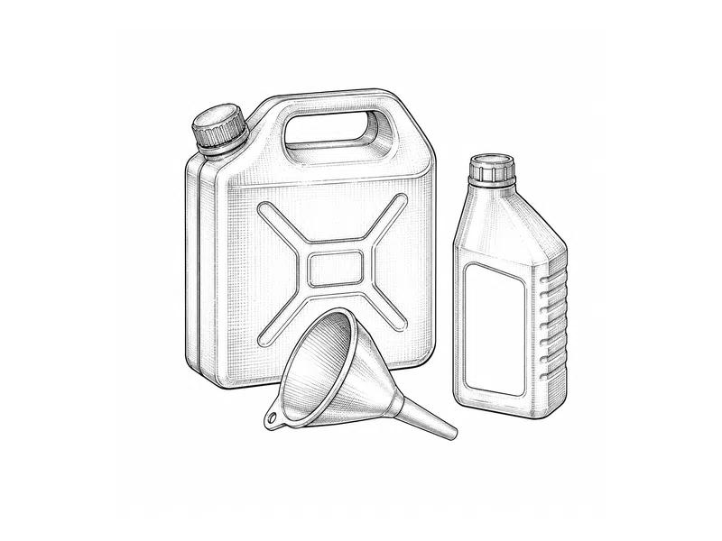 Technische Illustration zum Themenbereich Kraftstoffsystem