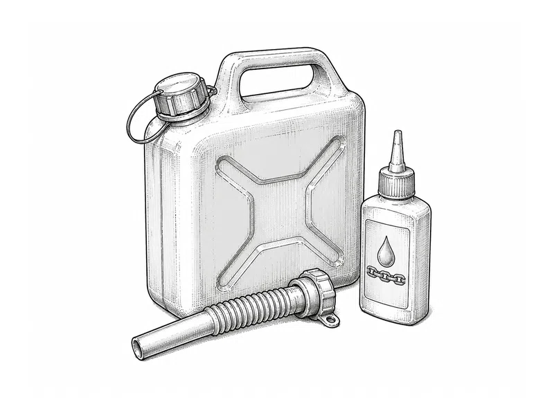 Technische Illustration zum Themenbereich Öle / Schmierstoffe