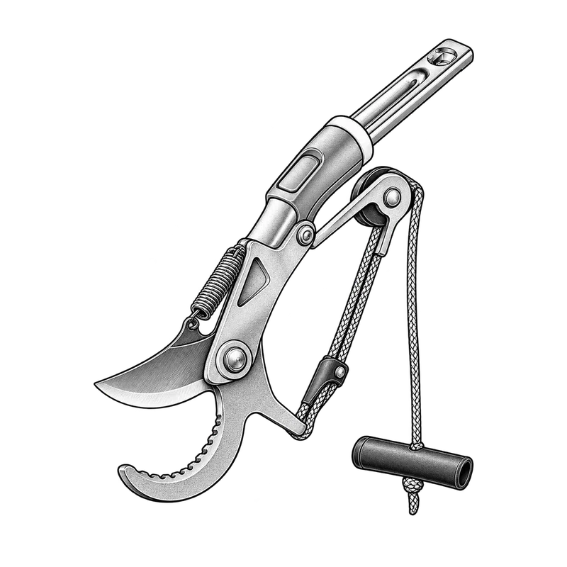 Technische Strichzeichnung zum Bauteiltyp: Baumschere Wolf-Garten multi-star® RC-M Art. 71ACA004650
