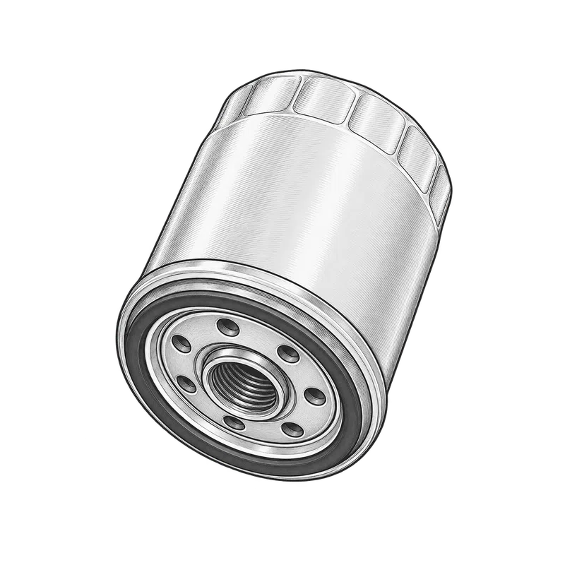 Technische Strichzeichnung zum Bauteiltyp: Motoren-Ölfilter passend für Briggs&Stratton Art. 4273